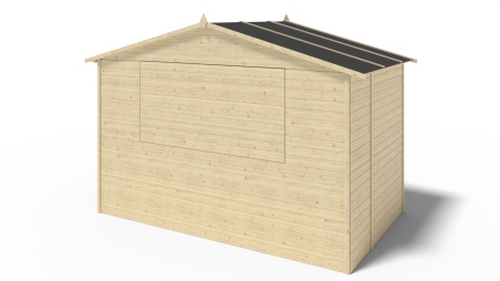 Chiosco per mercatini 5.72 m2 - 3.11x1.84 m - 19 mm