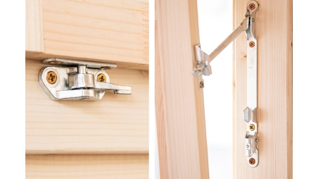 Casetta da giardino in legno - 15.21m2 - 3.9x3.9m - 40mm - colore: naturale