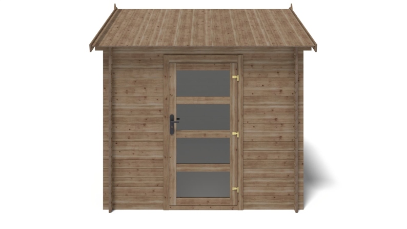 Casetta da giardino in legno - 7.5m2 - 2.5x3m - impregnata - 28mm - colore: marrone