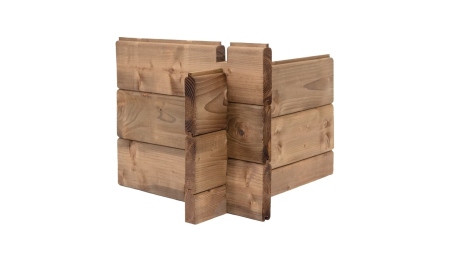 Casetta da giardino in legno - 9m2 - 3x3m - impregnata - 28mm - colore: marrone