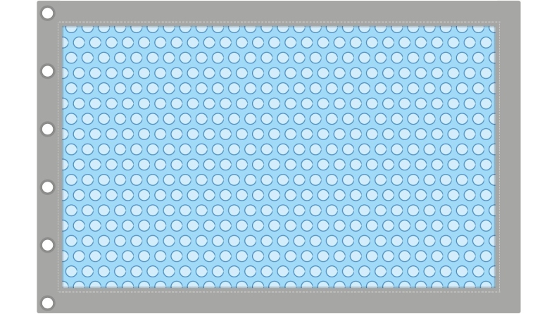 Copertura isotermica a bolle 7.97 x 3.82 m per piscina  BAS7309