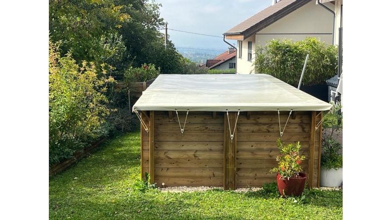 Telo invernale  7.46 x 4.13 m per piscina  BAS7305