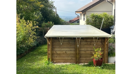 Telo invernale  7.46 x 4.13 m per piscina  BAS7305