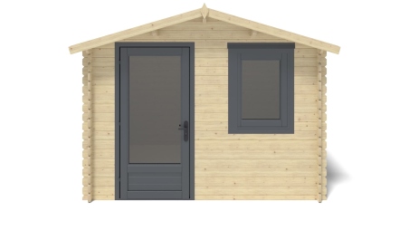 Casetta da giardino in legno - 7.5m2 - 3x2.5m - 28mm - colore: naturale