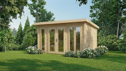 Casetta da giardino in legno Kira 4,04x3,09 m - 12 m2 - 34 mm