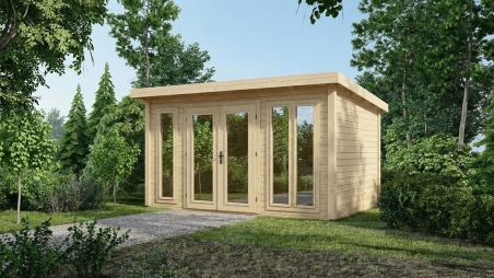 Casetta da giardino in legno Kira 4,04x4,09 m - 12 m2 - 34 mm