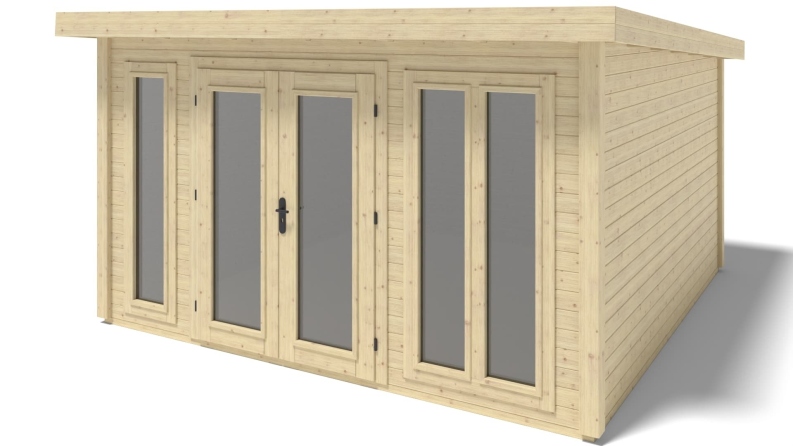 Casetta da giardino in legno Kira 4,04x4,09 m - 12 m2 - 34 mm