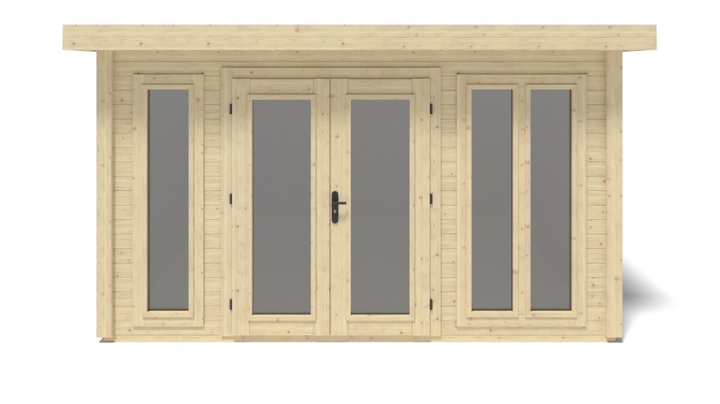Casetta da giardino in legno Kira 4,04x4,09 m - 12 m2 - 34 mm