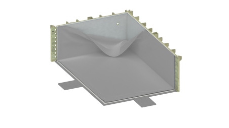 Piscina in legno Aqua 8.5x4.35 - H.1.45 m con profilo da cementare