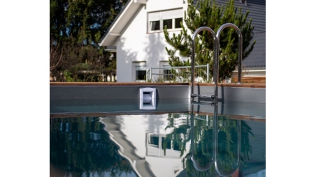 Piscina in legno Aqua 8.5x4.35 - H.1.45 m fissate su calcestruzzo esistente