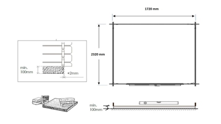 Casetta da giardino in legno - 4.75m2 - 1.9x2.5m - impregnata - 28mm - colore: verde
