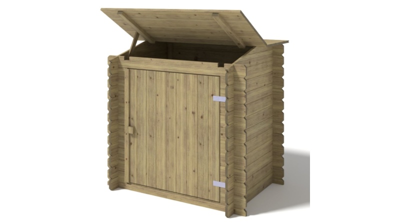 Armadietto da giardino per piscina per attrezzature 1.2x0.89 m H.1.13 m - Impregnato