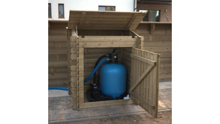 Armadietto da giardino per piscina per attrezzature 1.2x0.89 m H.1.13 m - Impregnato