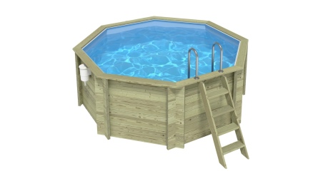 Piscina Coral 3.25 x 3.25 - H.1.18 m, azzurro chiaro, autoportanti - senza cementazione