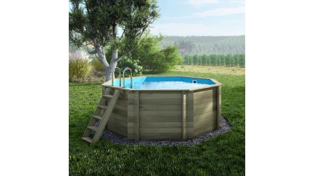 Piscina Coral 3.25 x 3.25 - H.1.18 m, azzurro chiaro, autoportanti - senza cementazione