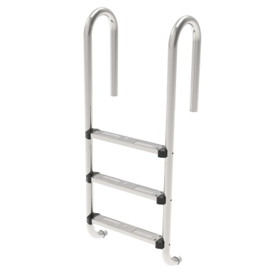 Scaletta per piscina a 3 gradini in acciaio inox