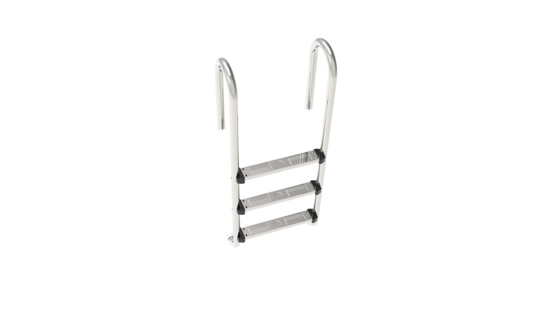 Scaletta per piscina a 3 gradini in acciaio inox