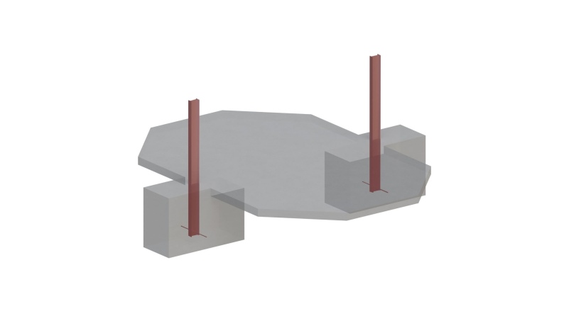 Piscina NEMO 4.3 x 3 – H.1.18 m con spiaggia, grigio, con supporti da cementare