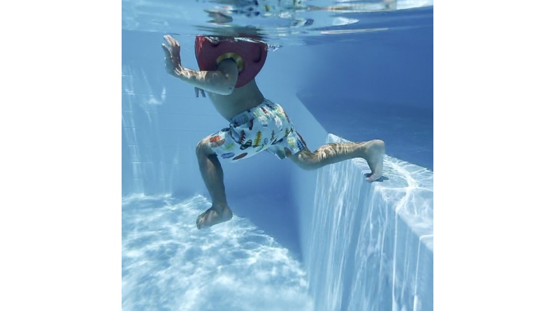 Piscina NEMO 4.3 x 3 – H.1.18 m con spiaggia, azzurro chiaro, Su telaio - senza cementazione