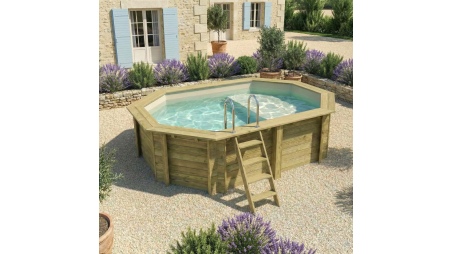 Piscina NEMO 4.3 x 3 – H.1.18 m con spiaggia, sabbia, Su telaio - senza cementazione