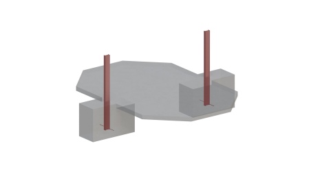 Piscina NEMO 4.3 x 3 – H.1.31 m con spiaggia, azzurro chiaro, con supporti da cementare