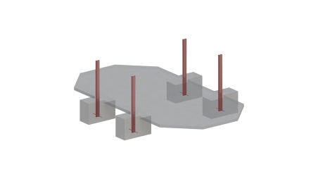 Piscina NEMO 7.3 x 3.97 – H.1.45 m con spiaggia, sabbia, con supporti da cementare