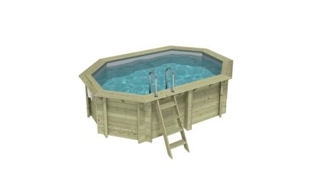 Piscina NEMO 4.3 x 3 - H.1.18 m, sabbia, con supporti da cementare