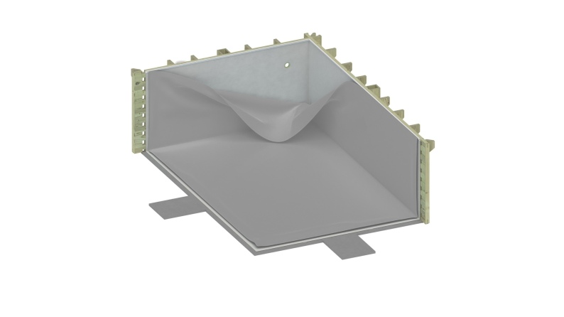 Piscina NEMO 7.3 x 3.97 - H.1.45 m, grigio, Su telaio - senza cementazione