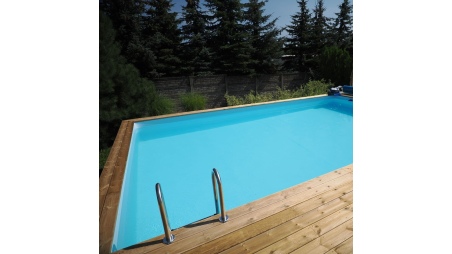 Piscina AQUA 4.65 x 2.85 - H.1.24 m, sabbia, con supporti da cementare