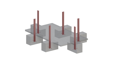 Piscina AQUA 6.1 x 2.85 - H.1.31 m, sabbia, con supporti da cementare