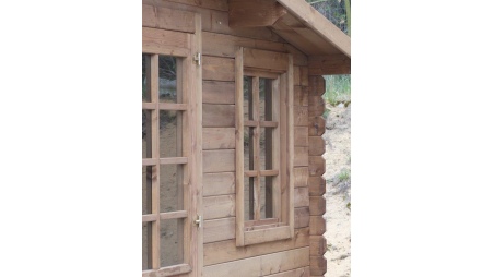 Casetta da giardino in legno - 20m2 - 5x4m - impregnata - 28mm - colore: marrone