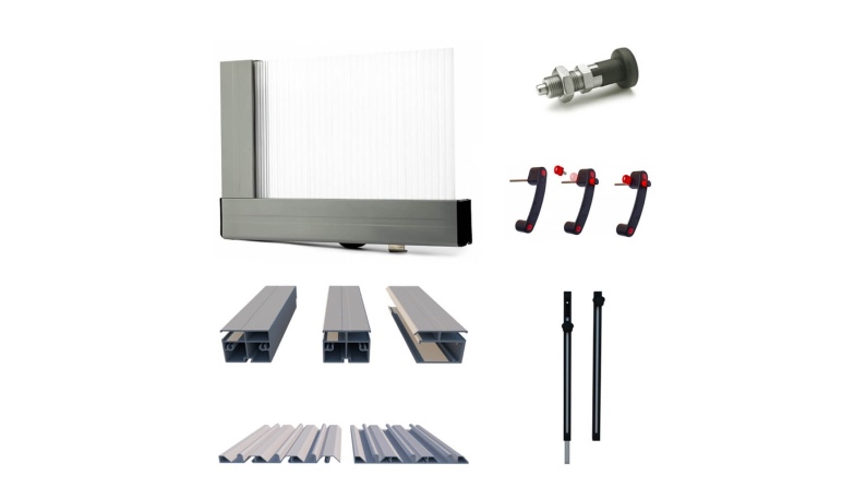 Copertura telescopica per piscina Horizon - 7.03x3.36 m - Policarbonato alveolare da 8 mm - per la piscina BAS7307