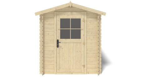 Casetta da giardino in legno - 5.7m2 - 1.9x3m - 28mm - colore: naturale
