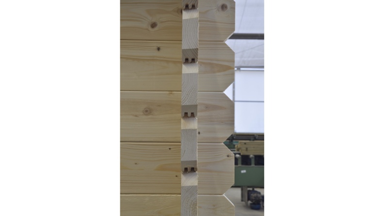 Casetta da giardino in legno - 36m2 - 6x6m - 40mm - colore: naturale