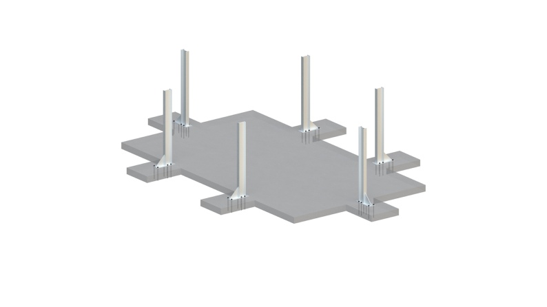 Piscina in legno AQUA 4.65 x 2.85 - H.1.24 m, azzurro chiaro, con supporti fissati al calcestruzzo