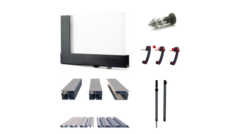 Copertura telescopica per piscina Horizon - 4.33x2.52 m - Policarbonato alveolare da 8 mm - per la piscina BAS7302. BAS7303