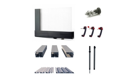 Copertura telescopica per piscina Horizon - 7.03x3.36 m - Policarbonato compatto da 3 mm - per la piscina BAS7307