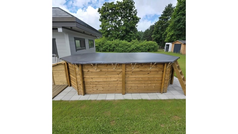 Telo invernale  7.46 x 4.13 m per piscina  BAS7305