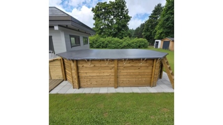 Telo invernale  7.46 x 4.13 m per piscina  BAS7305