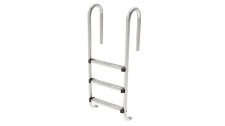 Scaletta per piscina a 3 gradini in acciaio inox