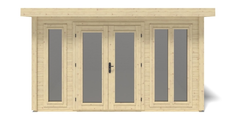 Casetta da giardino in legno Kira 4,04x4,09 m - 12 m2 - 34 mm