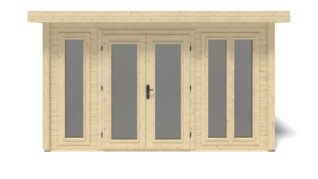 Casetta da giardino in legno Kira 4,04x4,09 m - 12 m2 - 34 mm