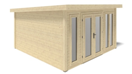 Casetta da giardino in legno Kira 4,04x4,09 m - 12 m2 - 34 mm