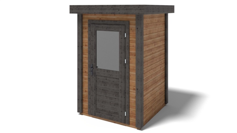 Casetta da giardino in legno Mira 1.59x1.59 m - 2.53 m2 - 28 mm - impregnata