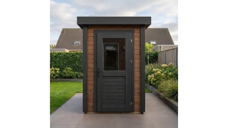 Casetta da giardino in legno Mira 1.59x3.09 m - 4.91 m2 - 28 mm - impregnata