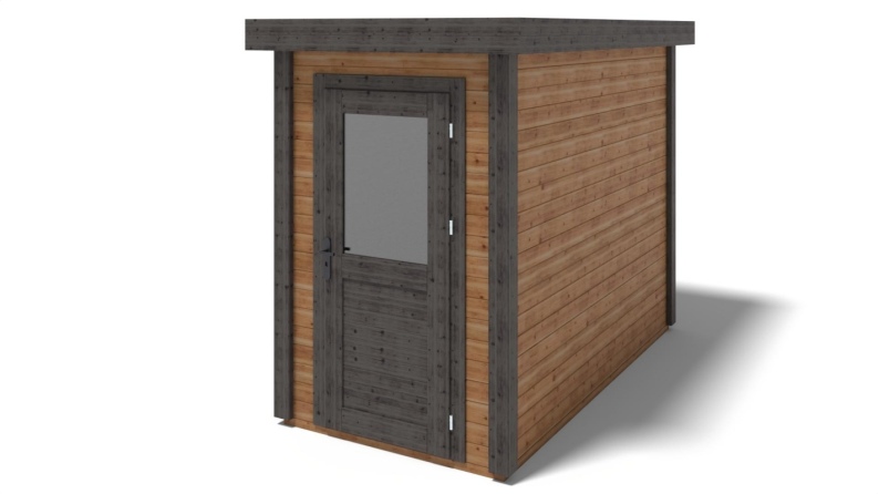 Casetta da giardino in legno Mira 1.59x3.09 m - 4.91 m2 - 28 mm - impregnata