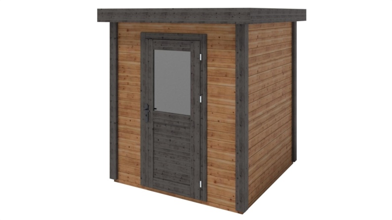 Casetta da giardino in legno Vala 2.09x2.09 m - 4.37 m2 - 28 mm - impregnata