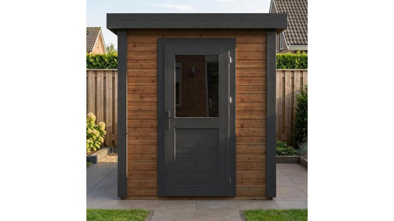 Casetta da giardino in legno Vala 2.09x2.59 m - 5.41 m2 - 28 mm - impregnata