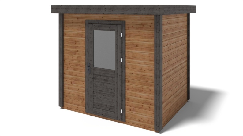 Casetta da giardino in legno Rava 2.59x2.09 m - 5.41 m2 - 28 mm - impregnata