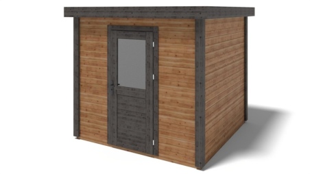 Casetta da giardino in legno Rava 2.59x2.59 m - 6.71 m2 - 28 mm - impregnata